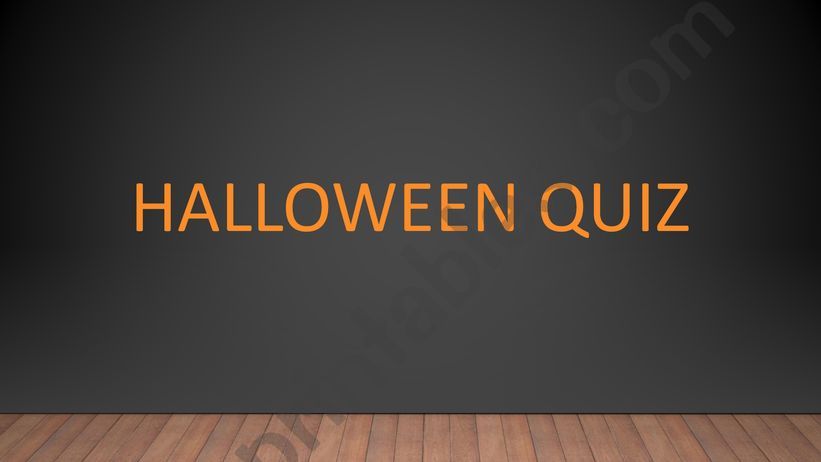 Halloween Quiz powerpoint