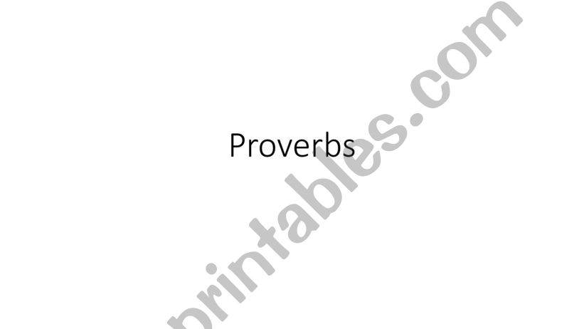 50 English Proverbs powerpoint