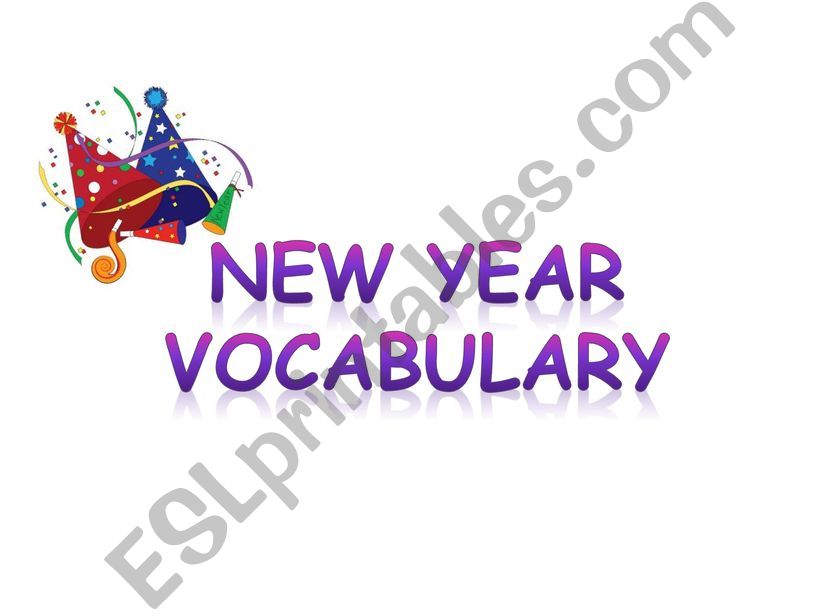 New Year Vocabulary powerpoint