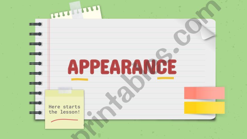 Appearance powerpoint