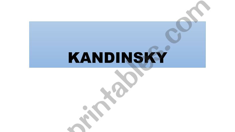KANDINSKY powerpoint