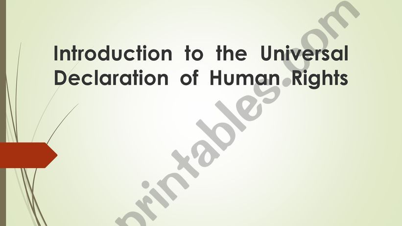 Human Rights  powerpoint