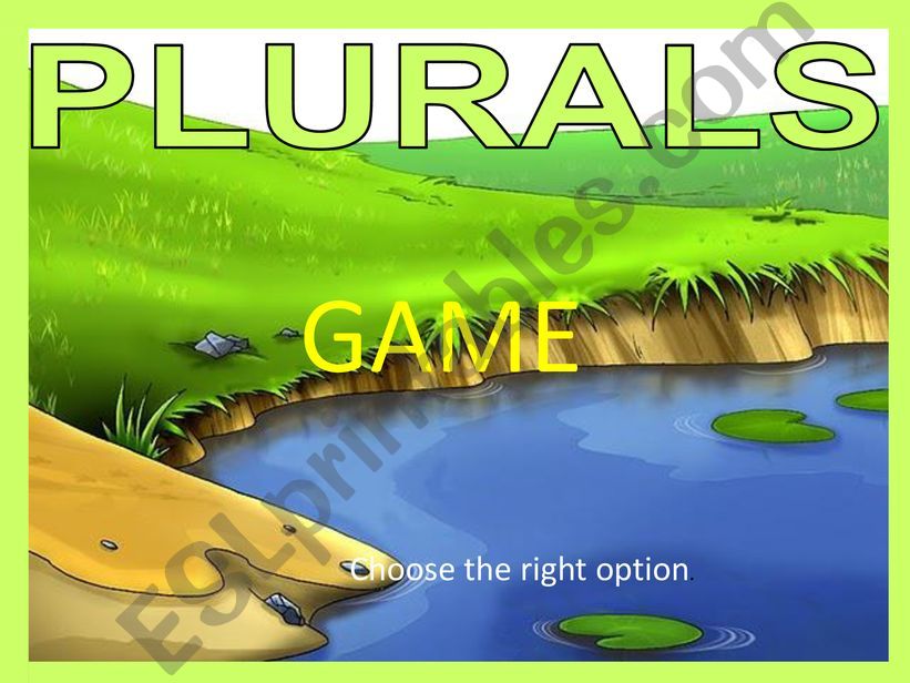 Plurals Practice Game  powerpoint