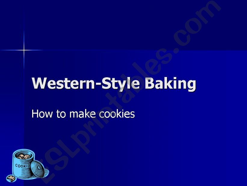 Western Baking-How to Make Cookies