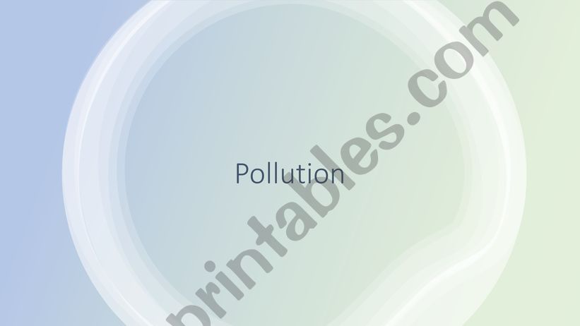 Pollution powerpoint