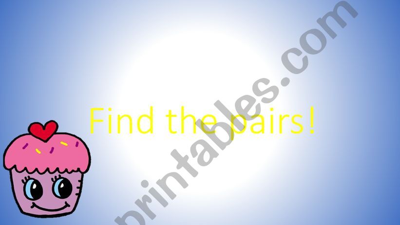 Find the pairs PPT powerpoint