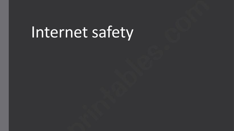 Internet Safety powerpoint
