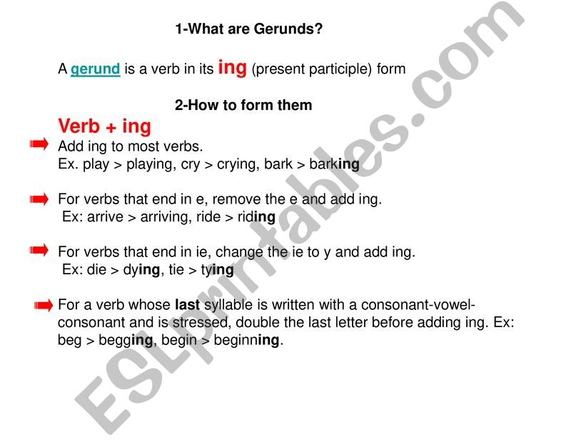 Infinitives and gerunds powerpoint