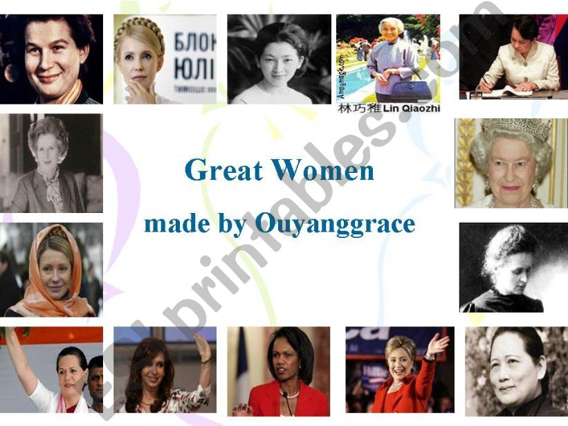 famous women powerpoint