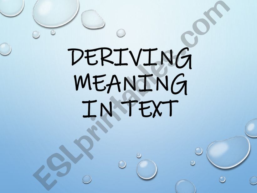 3 Methods to derive meaning of words in text