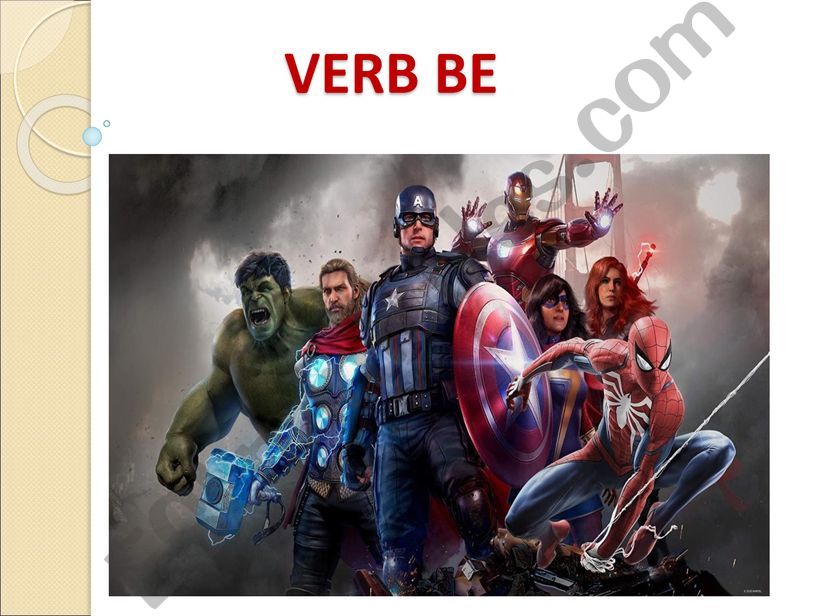 HEROES-VERB BE powerpoint