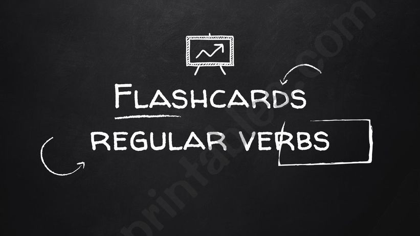 Flashcards regular verbs powerpoint