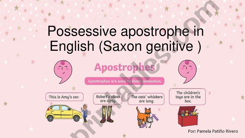 SAXON GENITIVE powerpoint