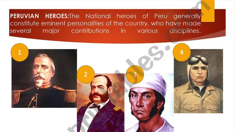 Peruvian heroes powerpoint