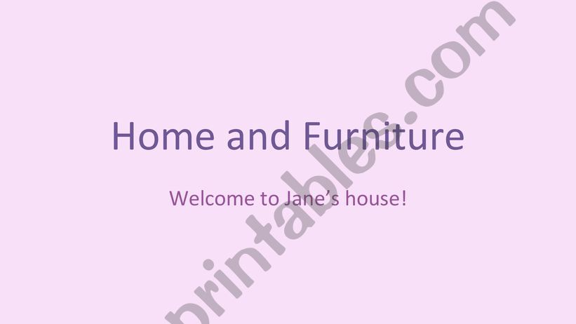 Home & Furniture  powerpoint