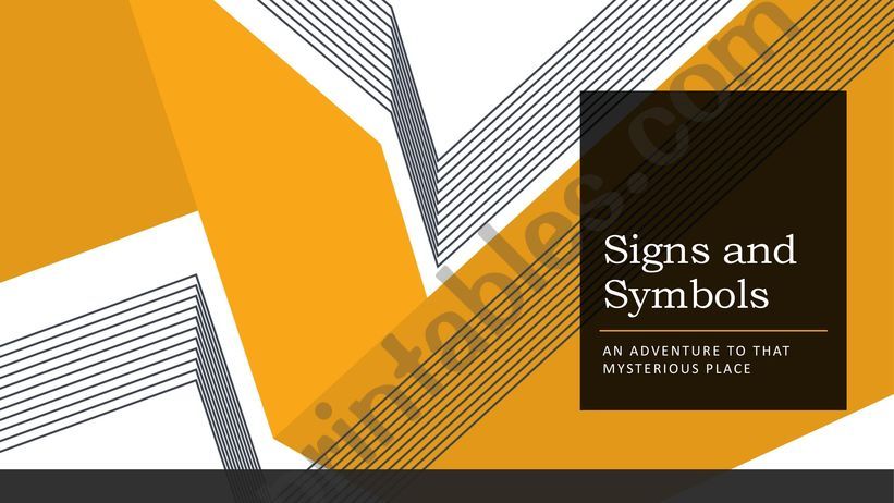 Signs and Symbols powerpoint