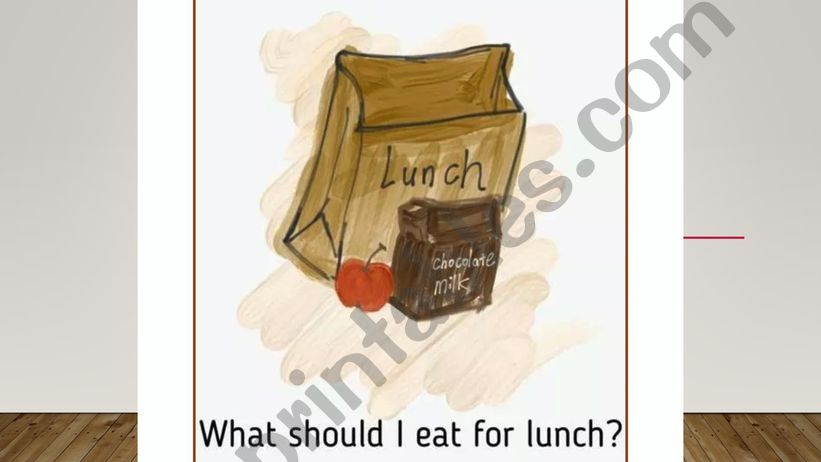 What Should I Eat for Lunch powerpoint