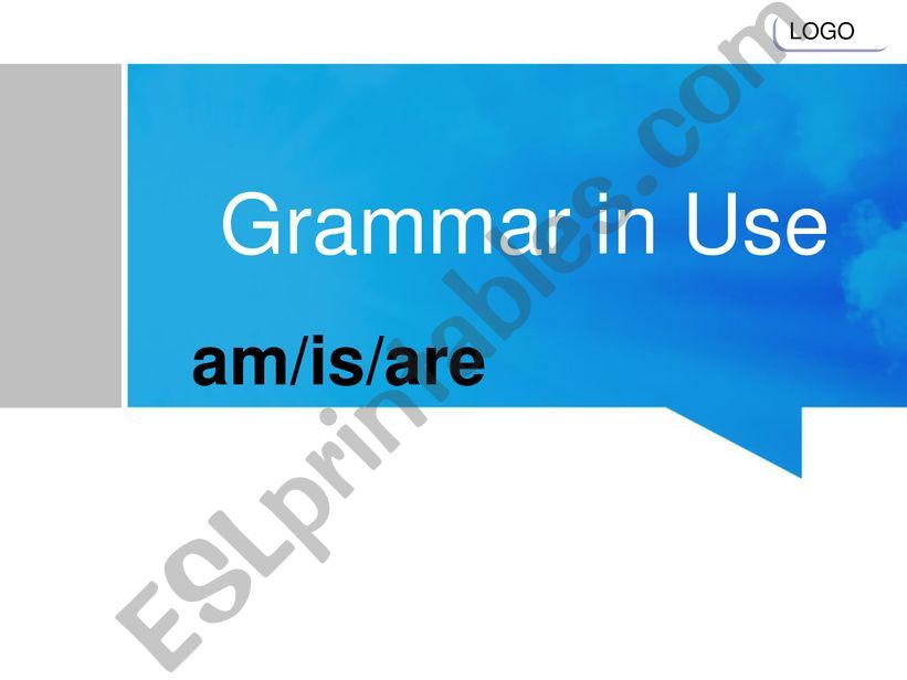 Grammar in use 1 am/is/are powerpoint