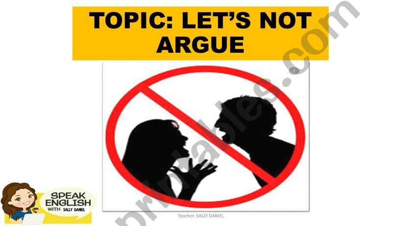 ARGUE powerpoint