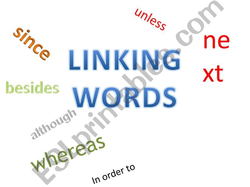 Linking Words powerpoint