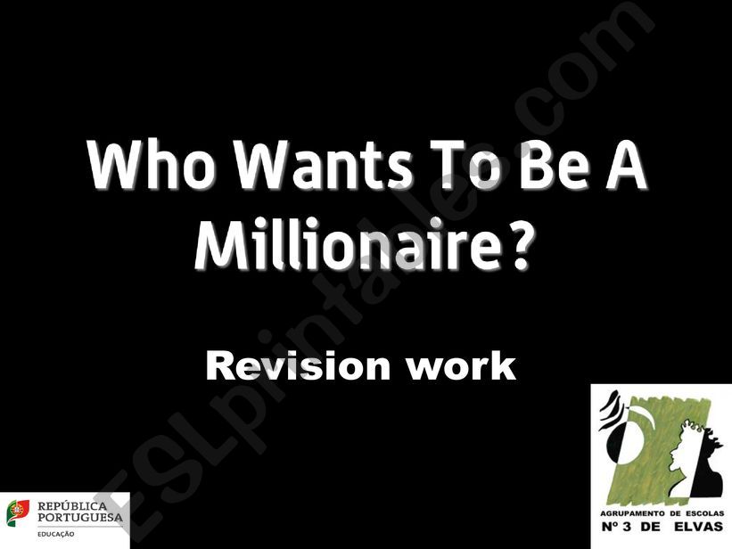 Who wants to be a Millionaire? Revision Game