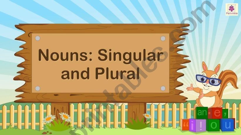 Singular vs Plural nouns powerpoint