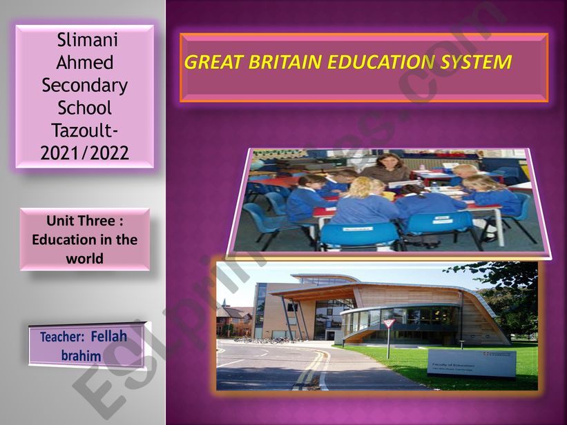 Educational system in Great Britain