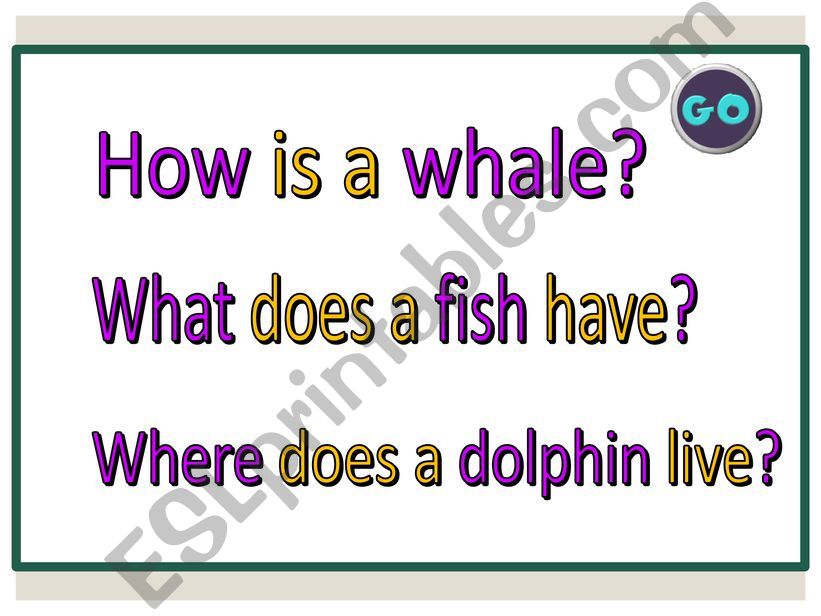 QUESTION WORDS powerpoint