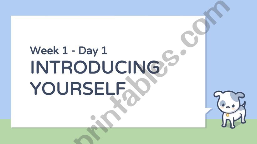Self Introduction powerpoint