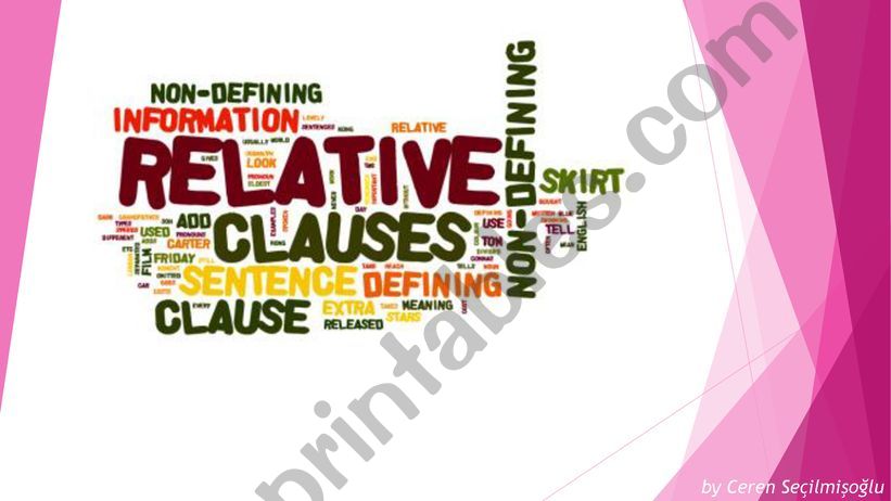 Defining Relative Clauses (who-which-that-where)