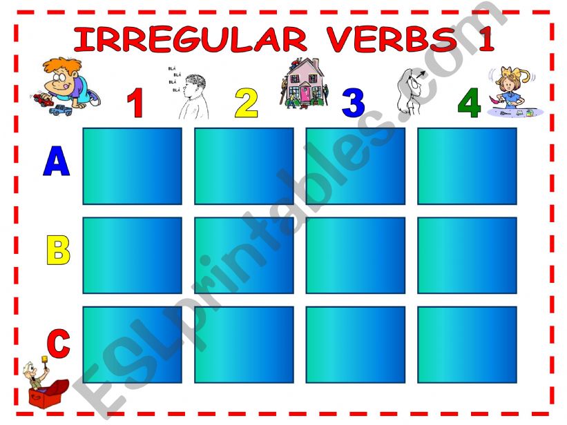 Irregular verbs game powerpoint
