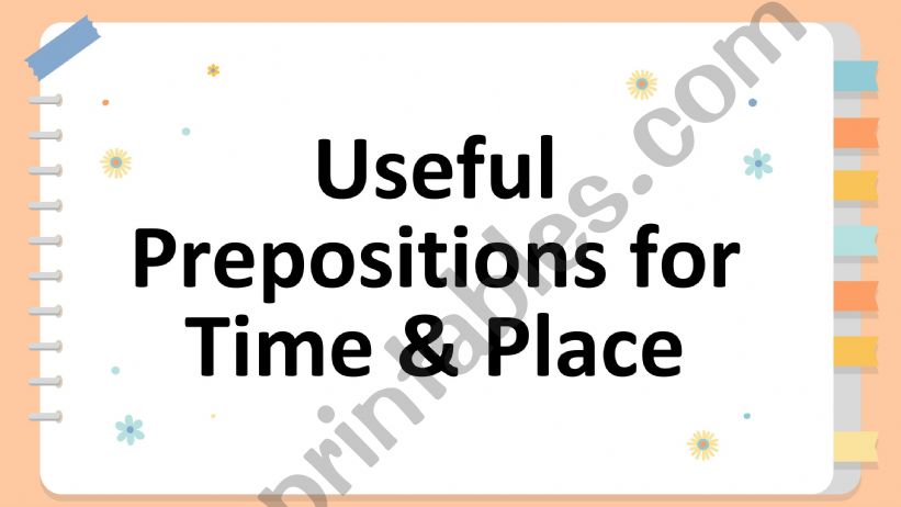 Simple prepositions plus worksheet