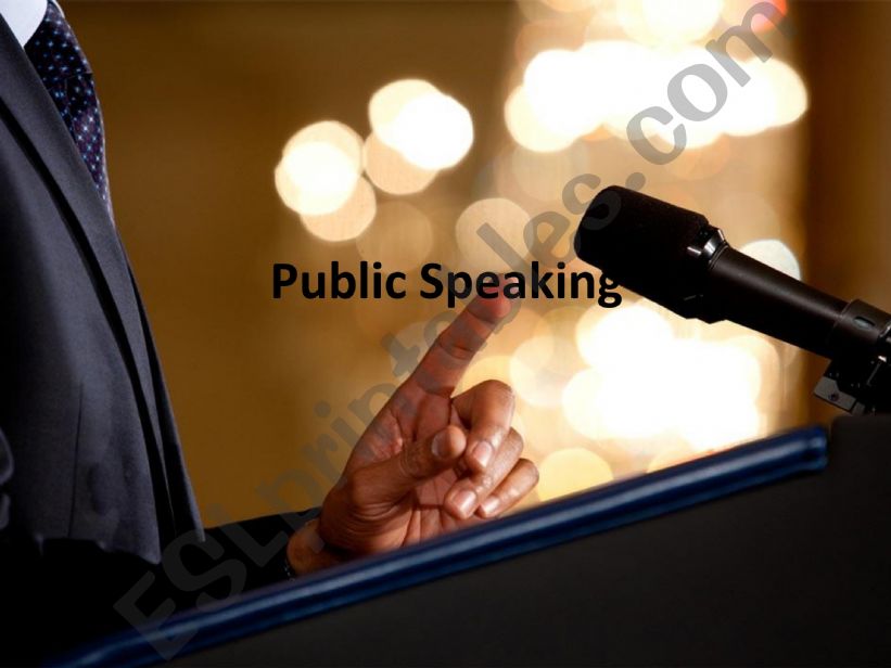Public Speaking  powerpoint