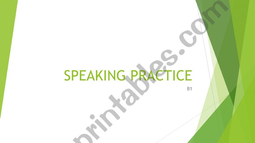 TIPS SPEAKING PRACTICE B1 powerpoint