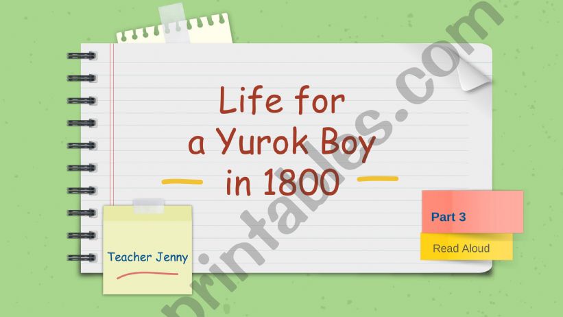 The Yurok boy in 1800 powerpoint