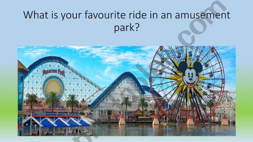 Amusement park rides - Memory game