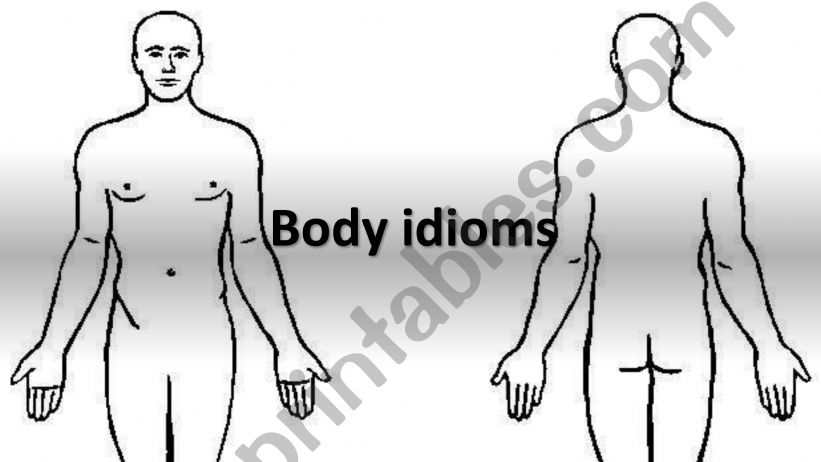 body idioms powerpoint