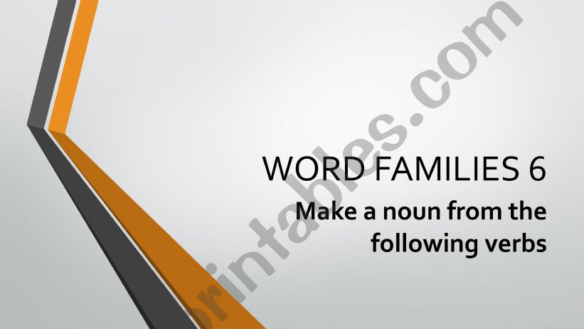 Word families 6 powerpoint