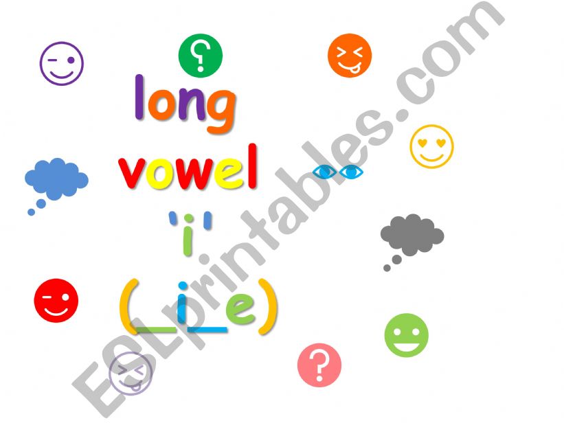 Long vowel �i� quiz powerpoint