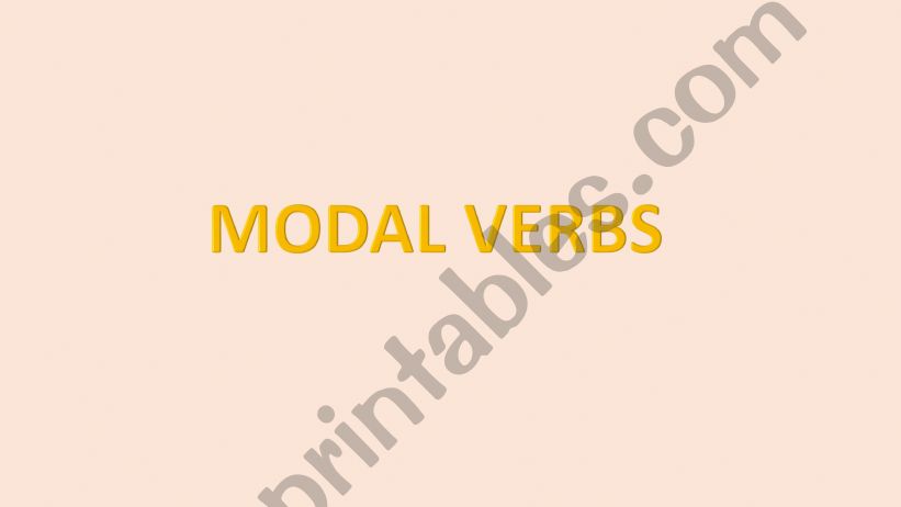 Esl English Powerpoints Modal Verbs Presentation