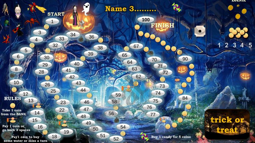 Halloween Board Game powerpoint