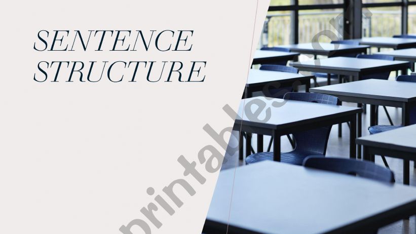 Sentence Structure powerpoint
