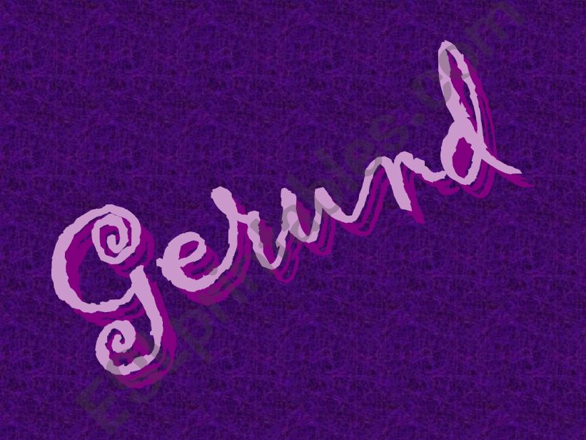 gerunds powerpoint