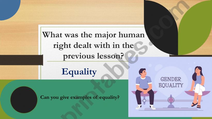 Equality offers prosperity powerpoint