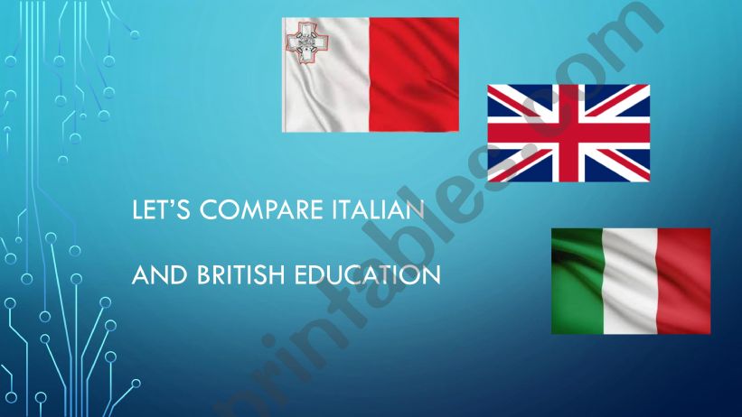 Education in Britain powerpoint