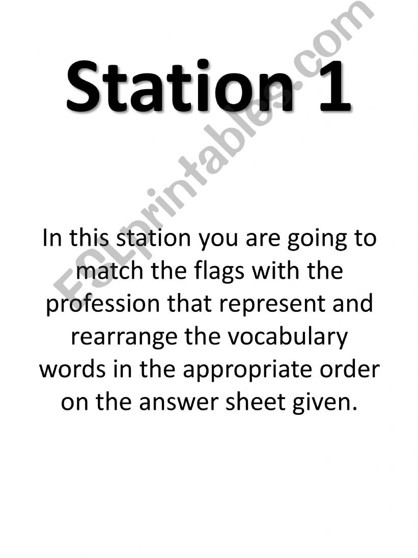 COUNTRIES AND NATIONALITIES STATION ROTATION