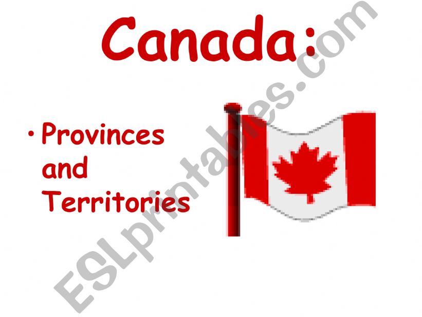 Provinces & Territories  powerpoint