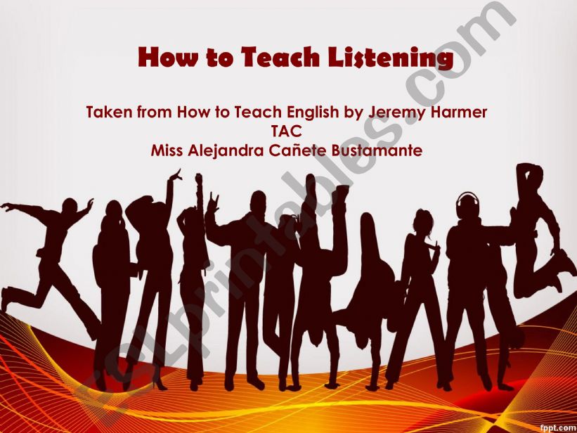 How to teach Listening powerpoint