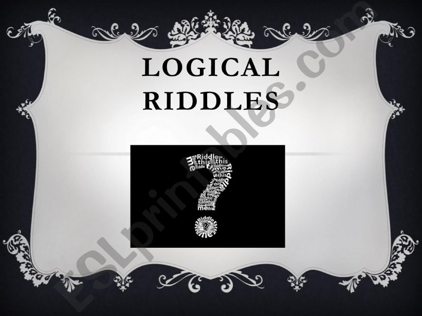 Riddles Warm-up powerpoint