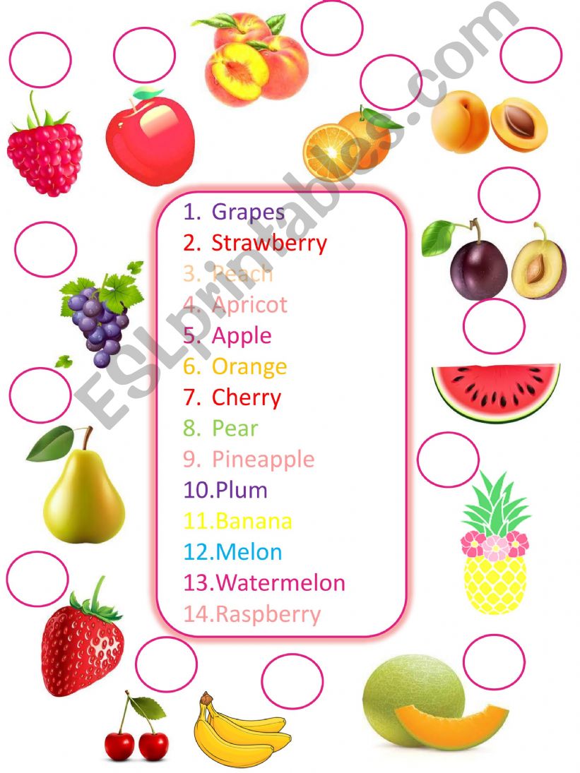 ESL - English PowerPoints: Fruits